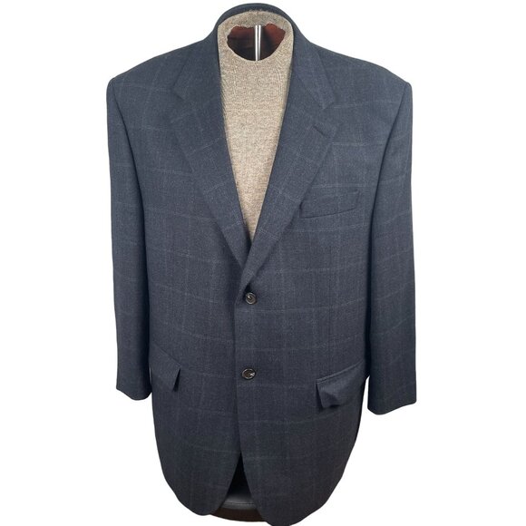 Mens Two-Button Wool Blazer With Checkered Pattern - 40R Lauren Ralph Lauren - Picture 2 of 14